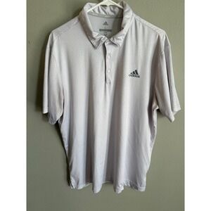 Adidas Mens Gray Short Sleeve Classic Look Size L